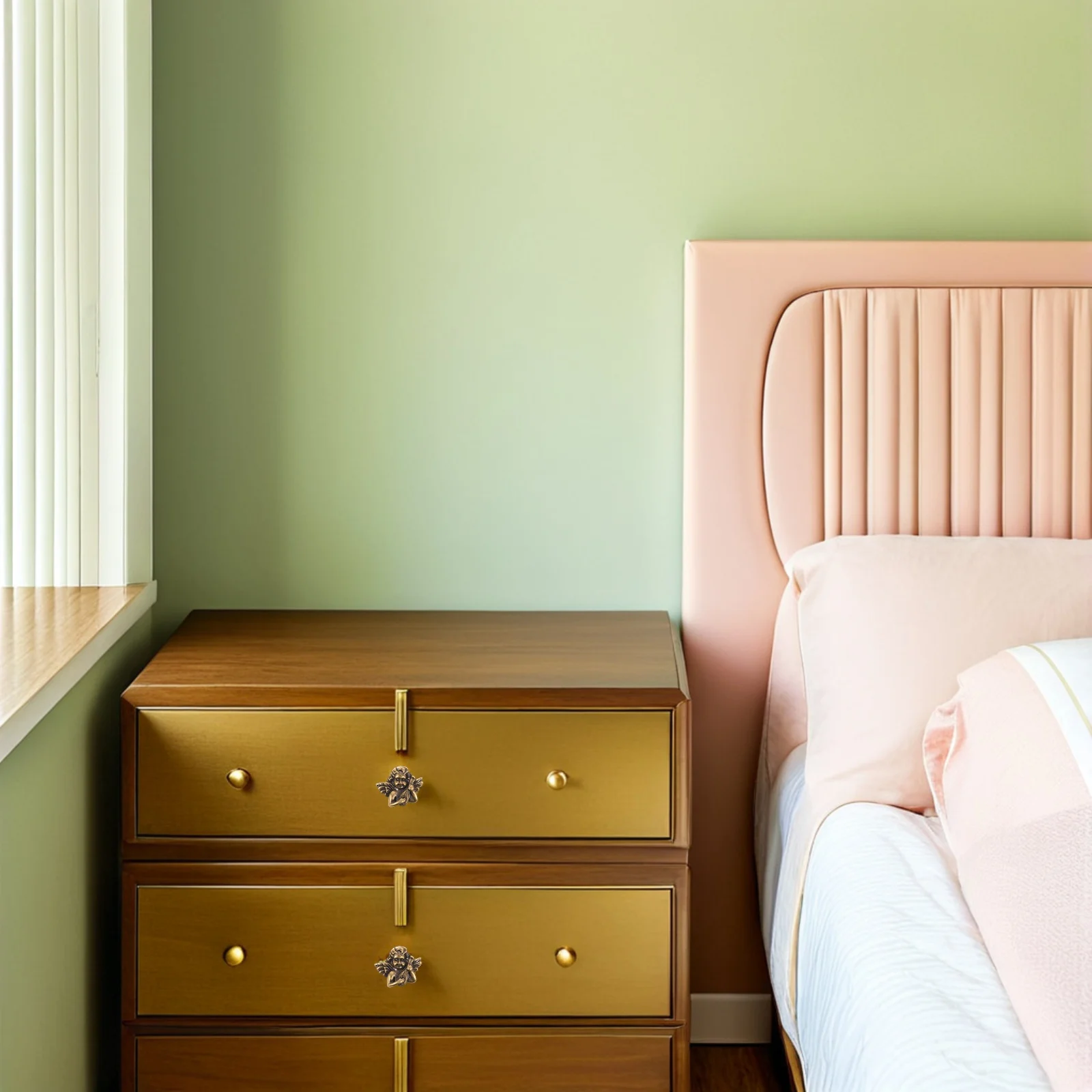 Brass Metal Angel Drawer Knob Vintage Cabinet Door Handle Kitchen Cabinet Hardware Dresser Drawer Pull Replacement
Brass Metal Angel Drawer Knob Vintage Cabinet Door Handle Kitchen Cabinet Hardware Dresser Drawer Pull Replacement