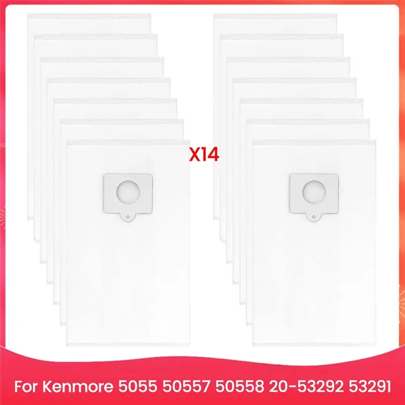14Pcs Replacement Type Q/C 53292 Cloth Vacuum Bags For Kenmore 5055,50557,50558,20-53292,53291 Canister Vacuum Cleaner
14Pcs Replacement Type Q/C 53292 Cloth Vacuum Bags For Kenmore 5055,50557,50558,20-53292,53291 Canister Vacuum Cleaner