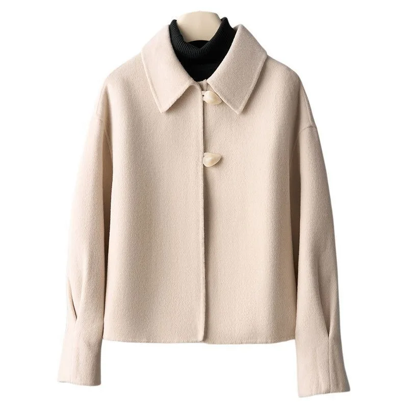 Spring 2025 New 10.8 Cashmere Casual Woolen Coat Short Double Sided Woolen Jacket
Spring 2025 New 10.8 Cashmere Casual Woolen Coat Short Double Sided Woolen Jacket