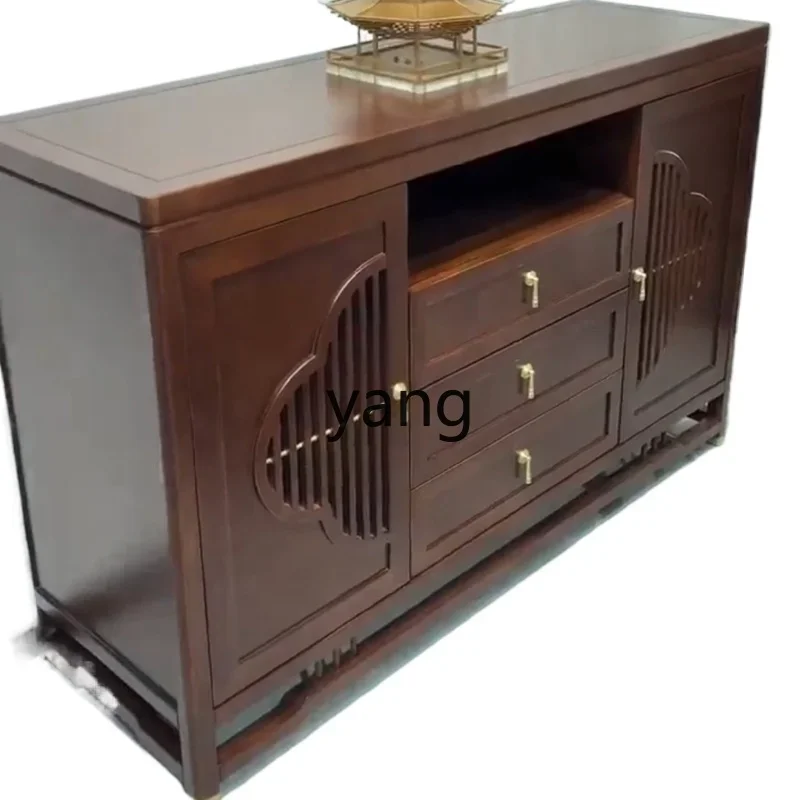 Yjq new Chinese side cabinet solid wood modern simple living room tea side cabinet against the wall storage
Yjq new Chinese side cabinet solid wood modern simple living room tea side cabinet against the wall storage