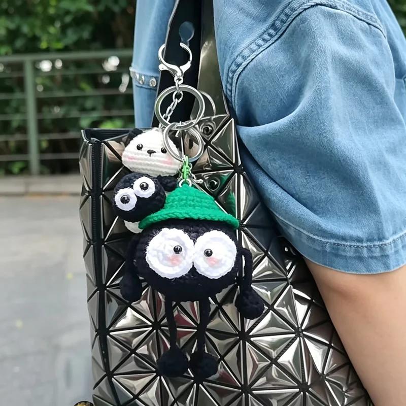 Custom Name Soot Sprite Crochet Keychain, Personalized Handmade Black Coal Elf Bag Charm with Cute Hat
Custom Name Soot Sprite Crochet Keychain, Personalized Handmade Black Coal Elf Bag Charm with Cute Hat