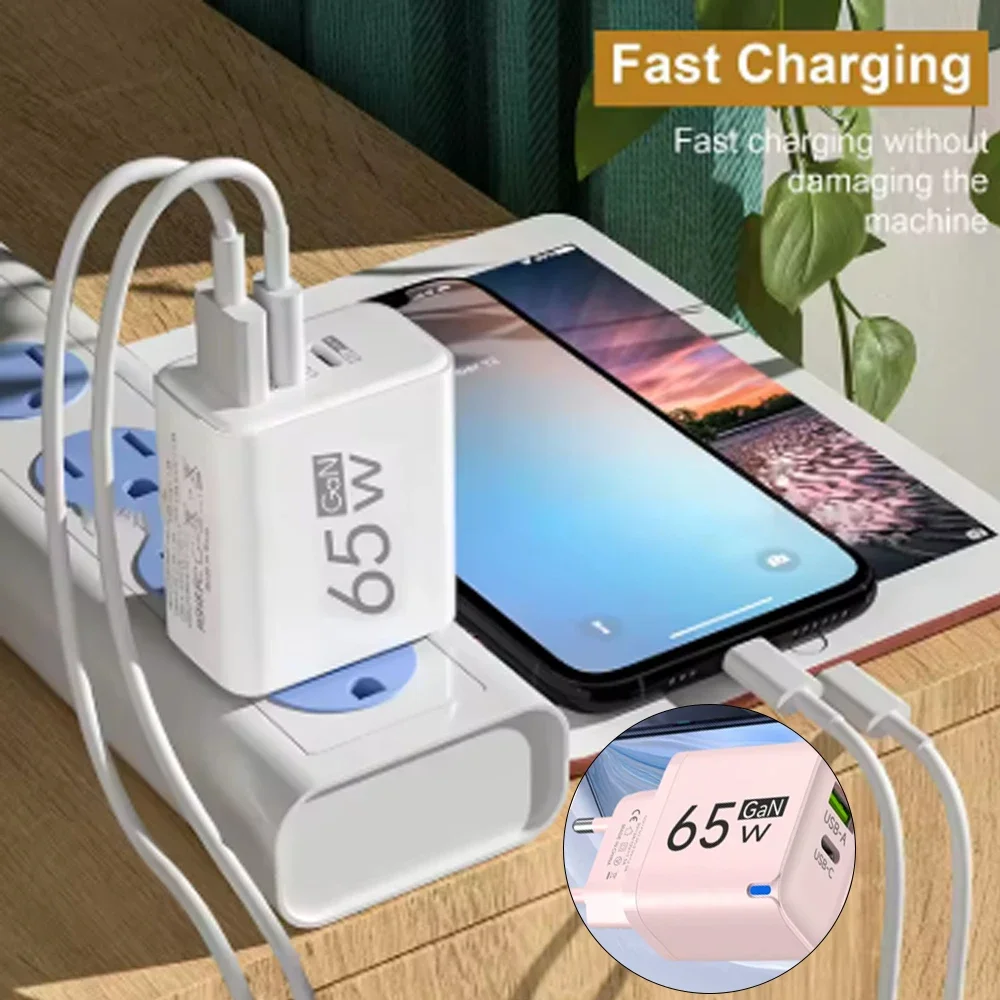 65W USB Type-C PD Fast Charging Phone Charger For Iphone For Xiaomi Universal Tablet Pad Travel Power Adapter
65W USB Type-C PD Fast Charging Phone Charger For Iphone For Xiaomi Universal Tablet Pad Travel Power Adapter