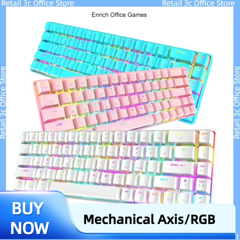 Клавиатура ZIYOULANG T8 Rgb, 68 клавиш, Rgb подсветка, игровая механическая клавиатура, компьютер, ноутбук, Mac60 % клавиатура для Геймерской клавиатуры
Клавиатура ZIYOULANG T8 Rgb, 68 клавиш, Rgb подсветка, игровая механическая клавиатура, компьютер, ноутбук, Mac60 % клавиатура для Геймерской клавиатуры
