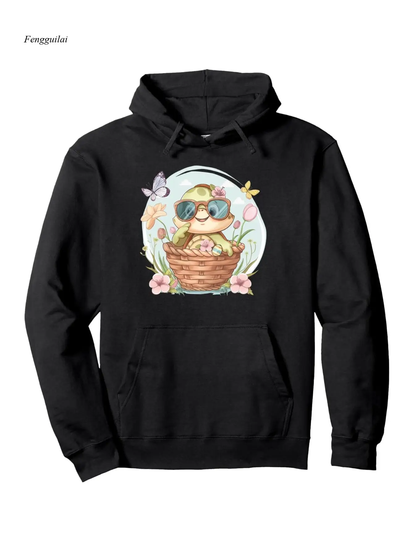 Весенний пуловер с милой черепахой и очками и пасхальными яйцами — пасхальный кролик и рукава с цветочным принтом
Весенний пуловер с милой черепахой и очками и пасхальными яйцами — пасхальный кролик и рукава с цветочным принтом