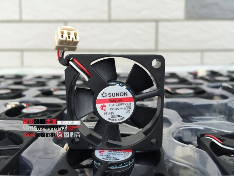 SUNON GM1235PFV2-8 DC 12 В 0,5 Вт 35x35x10 мм 3-проводной охлаждающий вентилятор для сервера
SUNON GM1235PFV2-8 DC 12 В 0,5 Вт 35x35x10 мм 3-проводной охлаждающий вентилятор для сервера