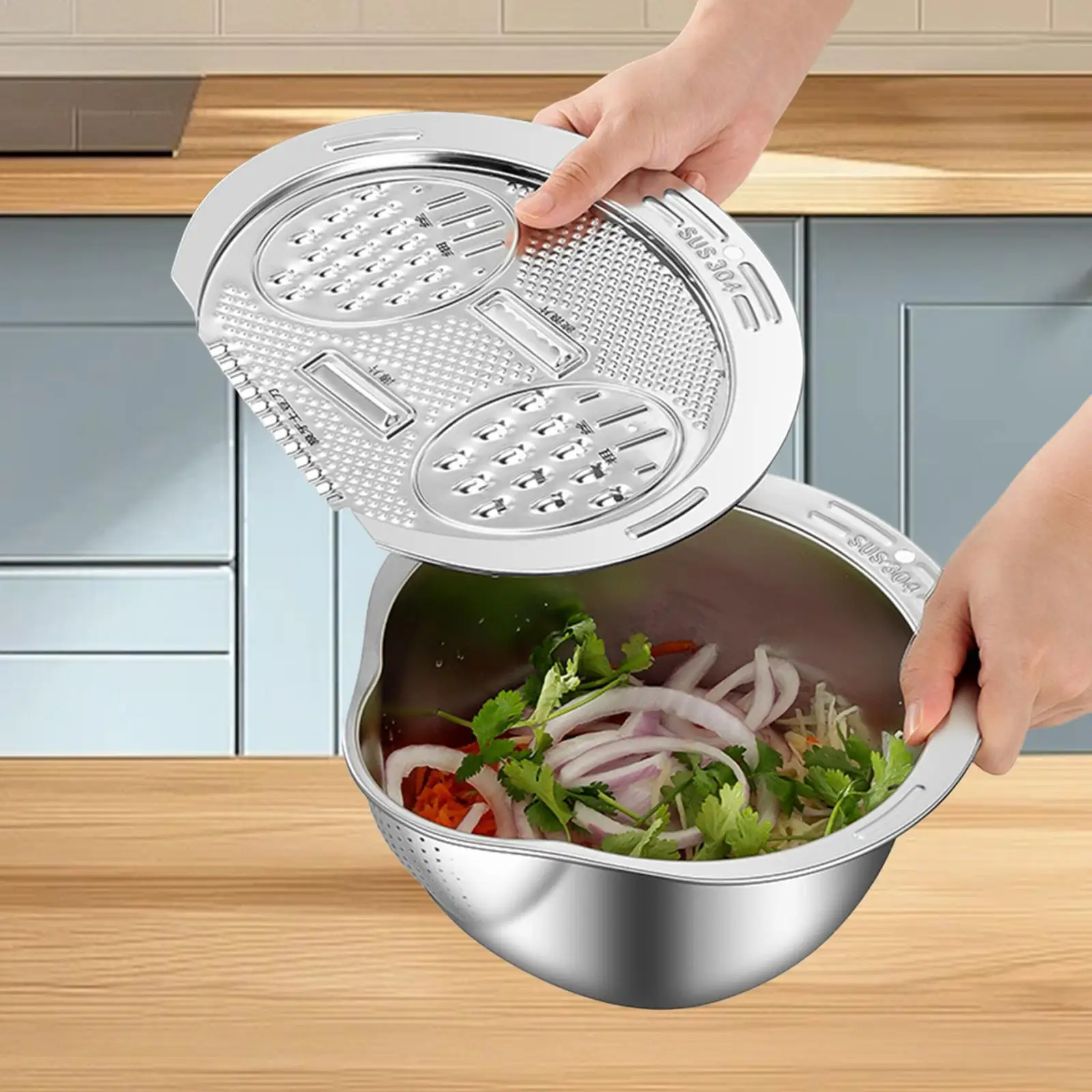 Rice Washer Strainer Bowl Rice Cleaner Filter Basket Vegetable Washing Colander Fruit Washing Bowl for Beans Vegetable Fruits 
Rice Washer Strainer Bowl Rice Cleaner Filter Basket Vegetable Washing Colander Fruit Washing Bowl for Beans Vegetable Fruits