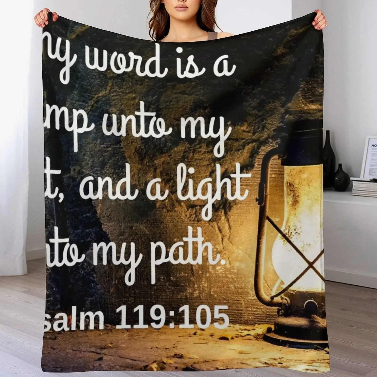 Psalm 119:105 Throw Blanket Luxurious Soft Fuzzy Blanket for Sofa Bed
Psalm 119:105 Throw Blanket Luxurious Soft Fuzzy Blanket for Sofa Bed