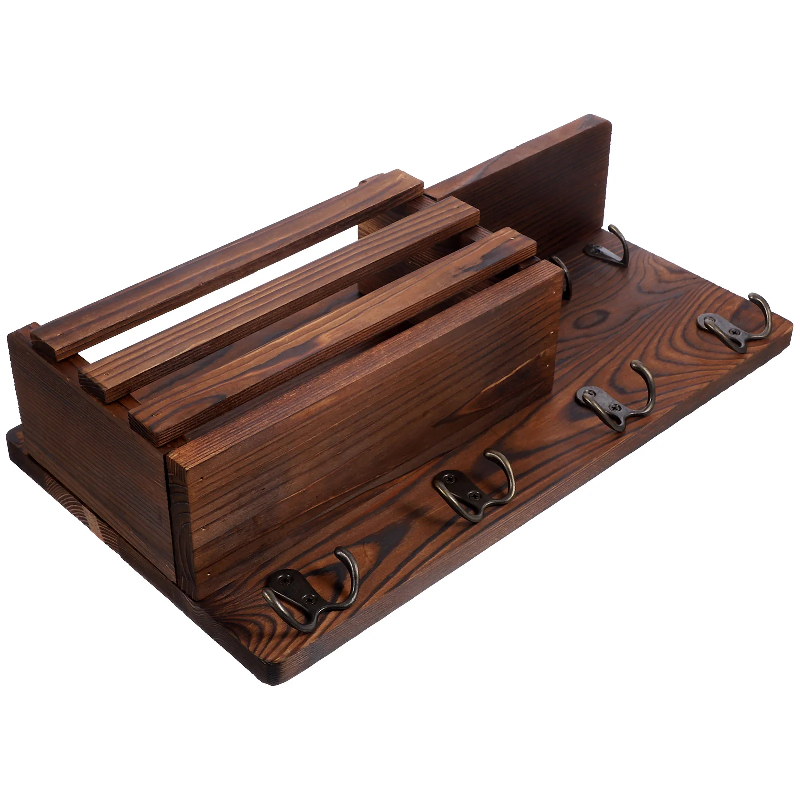 Key Holder Keyholder Wall Mount Wooden Shelf For Car Entry Way Mail Organizer Rack Clothes Hook Multi-function Floating
Key Holder Keyholder Wall Mount Wooden Shelf For Car Entry Way Mail Organizer Rack Clothes Hook Multi-function Floating