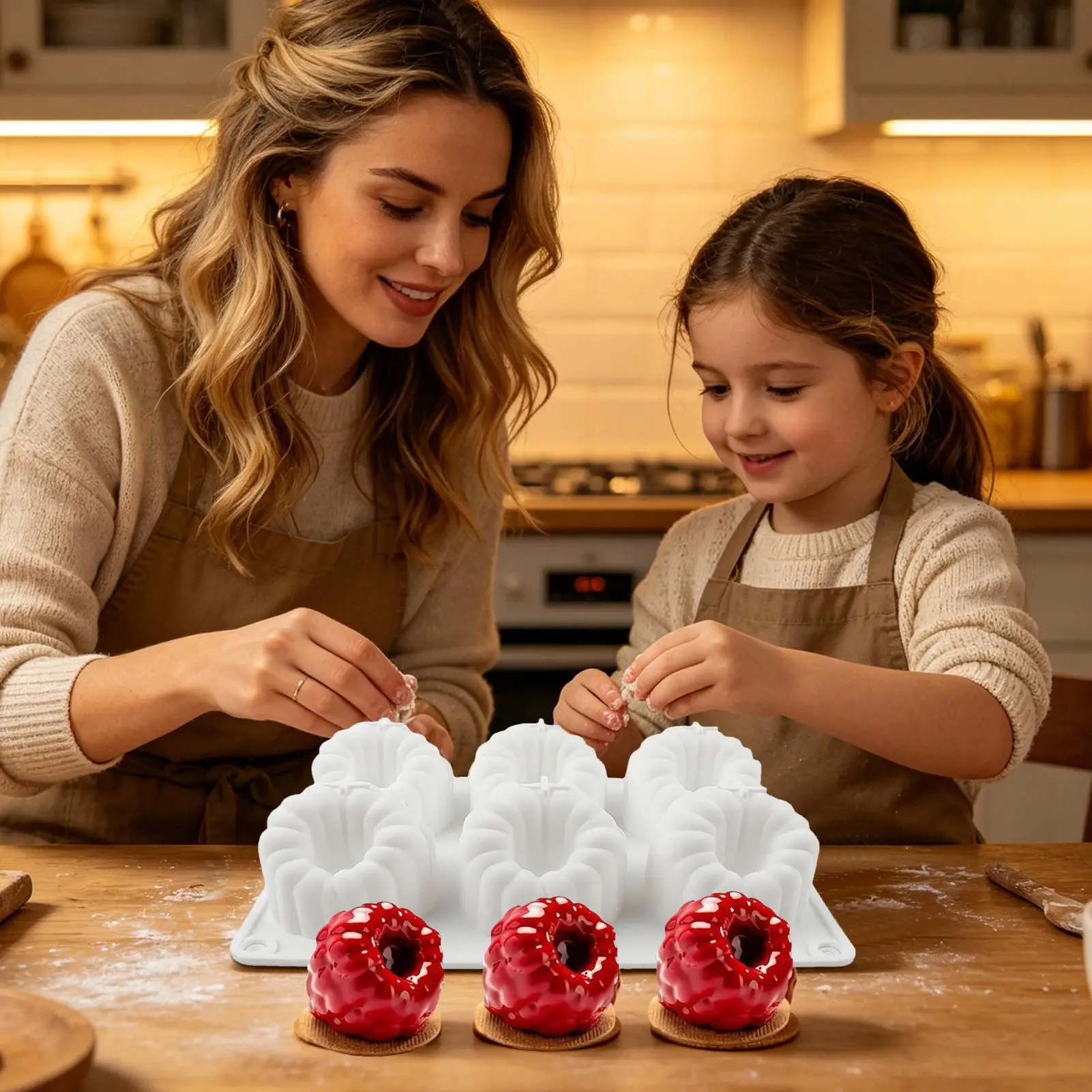 Raspberry Silicone Mold 3D Raspberry Shape Silicone Mould 6 Cavity Fruit Pastry Molds For Home Kitchen Baking Pastry Bakery
Raspberry Silicone Mold 3D Raspberry Shape Silicone Mould 6 Cavity Fruit Pastry Molds For Home Kitchen Baking Pastry Bakery