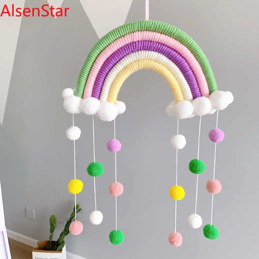 Macrame Rainbow Cloud Hanging Decoration INS Style Handmade Woven Kids Baby Girl Children's Room Wall Hanging Decoration
Macrame Rainbow Cloud Hanging Decoration INS Style Handmade Woven Kids Baby Girl Children's Room Wall Hanging Decoration