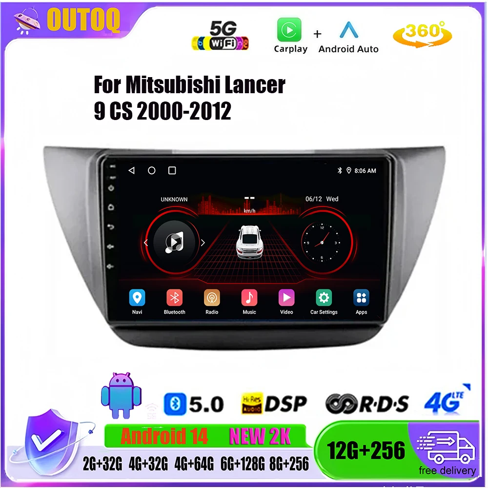 For Mitsubishi Lancer 9 CS 2000 - 2010 Android 14 Carplay Auto Car Radio Multimedia Player DSP Autoradio Stereo 2din Head Unit
For Mitsubishi Lancer 9 CS 2000 - 2010 Android 14 Carplay Auto Car Radio Multimedia Player DSP Autoradio Stereo 2din Head Unit