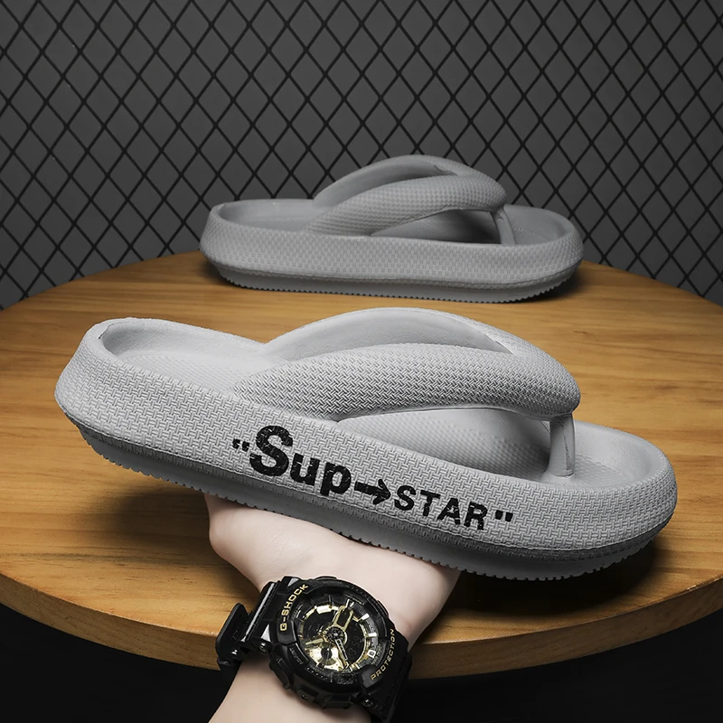 Men's Summer Breathable Soft Bottom Thick Heel Slip-On Sandals Anti-Slip Beach Flip Flops Casual EVA Injection Moulding Shoes
Men's Summer Breathable Soft Bottom Thick Heel Slip-On Sandals Anti-Slip Beach Flip Flops Casual EVA Injection Moulding Shoes