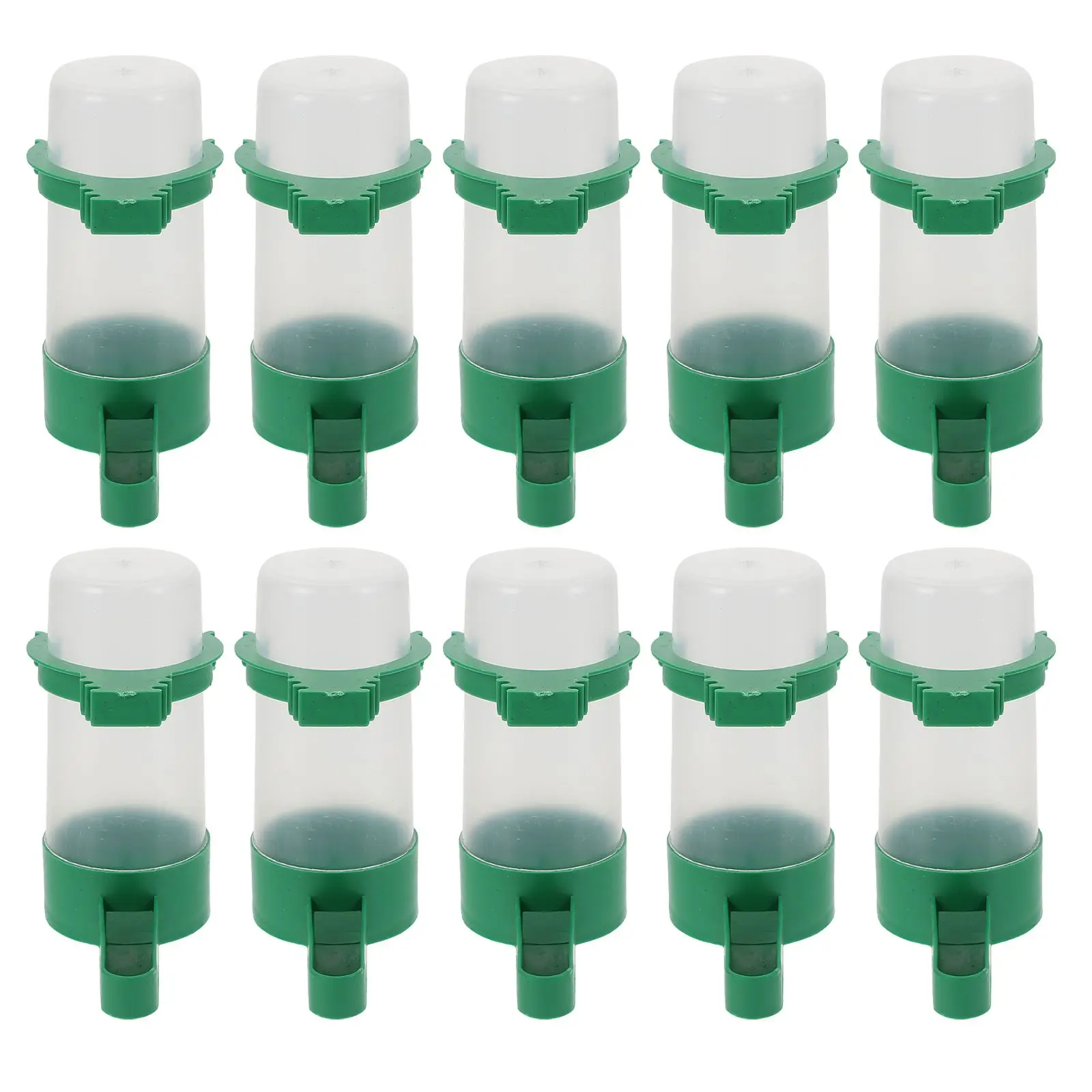 10 Pcs Automatic Drinking Fountain Parrot Feeder Beverages Water Feeders for Birds Chicken Parakeet Balacoo Pet
10 Pcs Automatic Drinking Fountain Parrot Feeder Beverages Water Feeders for Birds Chicken Parakeet Balacoo Pet