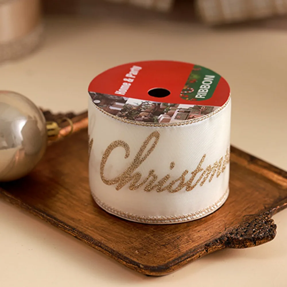 Champagne Gold Christmas Ribbons Imitation Hemp Material 10 Yards Bows Craft Decoration Wired Edge Weave Ribbon Gift Packaging
Champagne Gold Christmas Ribbons Imitation Hemp Material 10 Yards Bows Craft Decoration Wired Edge Weave Ribbon Gift Packaging