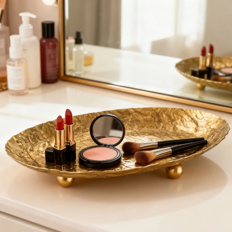 Metal Tray Makeup Tool Storage Tray Entrance Hall Luxury Key Storage Trays Jewelry Earrings Organize Display Shooting Props
Metal Tray Makeup Tool Storage Tray Entrance Hall Luxury Key Storage Trays Jewelry Earrings Organize Display Shooting Props