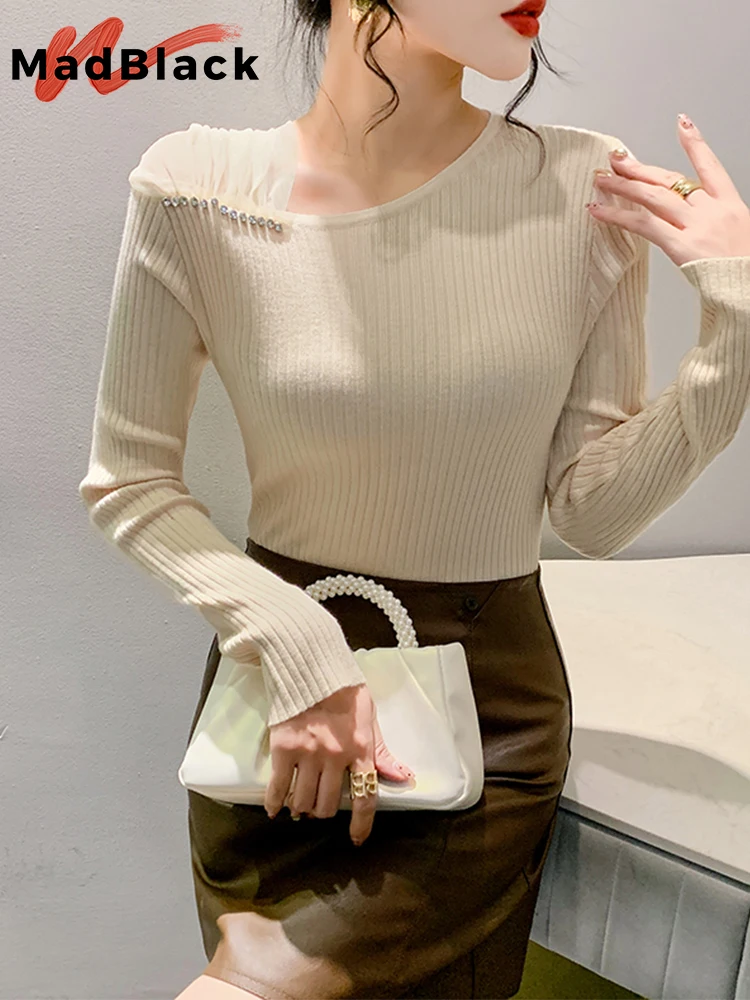 MadBlack New European Clothes Sweater Women Sexy Off Shoulder Beaded Knit Tops Long Sleeve Pullover Autumn Spring T30419JD
MadBlack New European Clothes Sweater Women Sexy Off Shoulder Beaded Knit Tops Long Sleeve Pullover Autumn Spring T30419JD