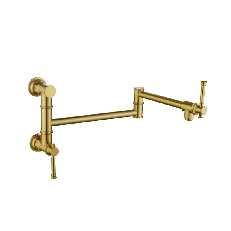 Modern Brass Wall-Mounted Pot Filler with Swing Arm, Two-Attachment Kitchen Faucet
Modern Brass Wall-Mounted Pot Filler with Swing Arm, Two-Attachment Kitchen Faucet