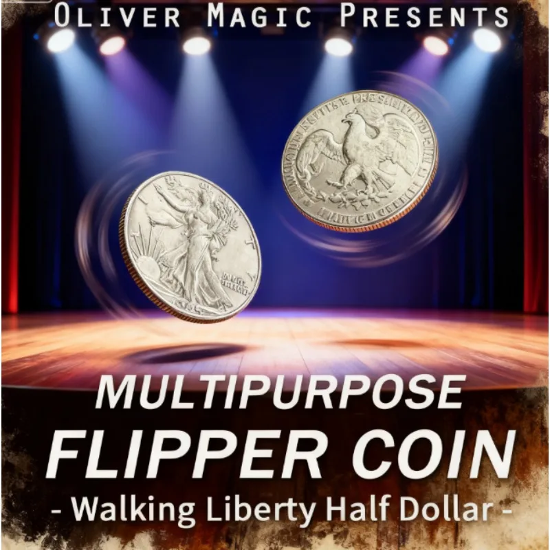 Многоцелевая монета-флиппер (полудоллара Walking Liberty) от Oliver Magic, монета крупным планом, трюк, иллюзия, реквизит Magia
Многоцелевая монета-флиппер (полудоллара Walking Liberty) от Oliver Magic, монета крупным планом, трюк, иллюзия, реквизит Magia