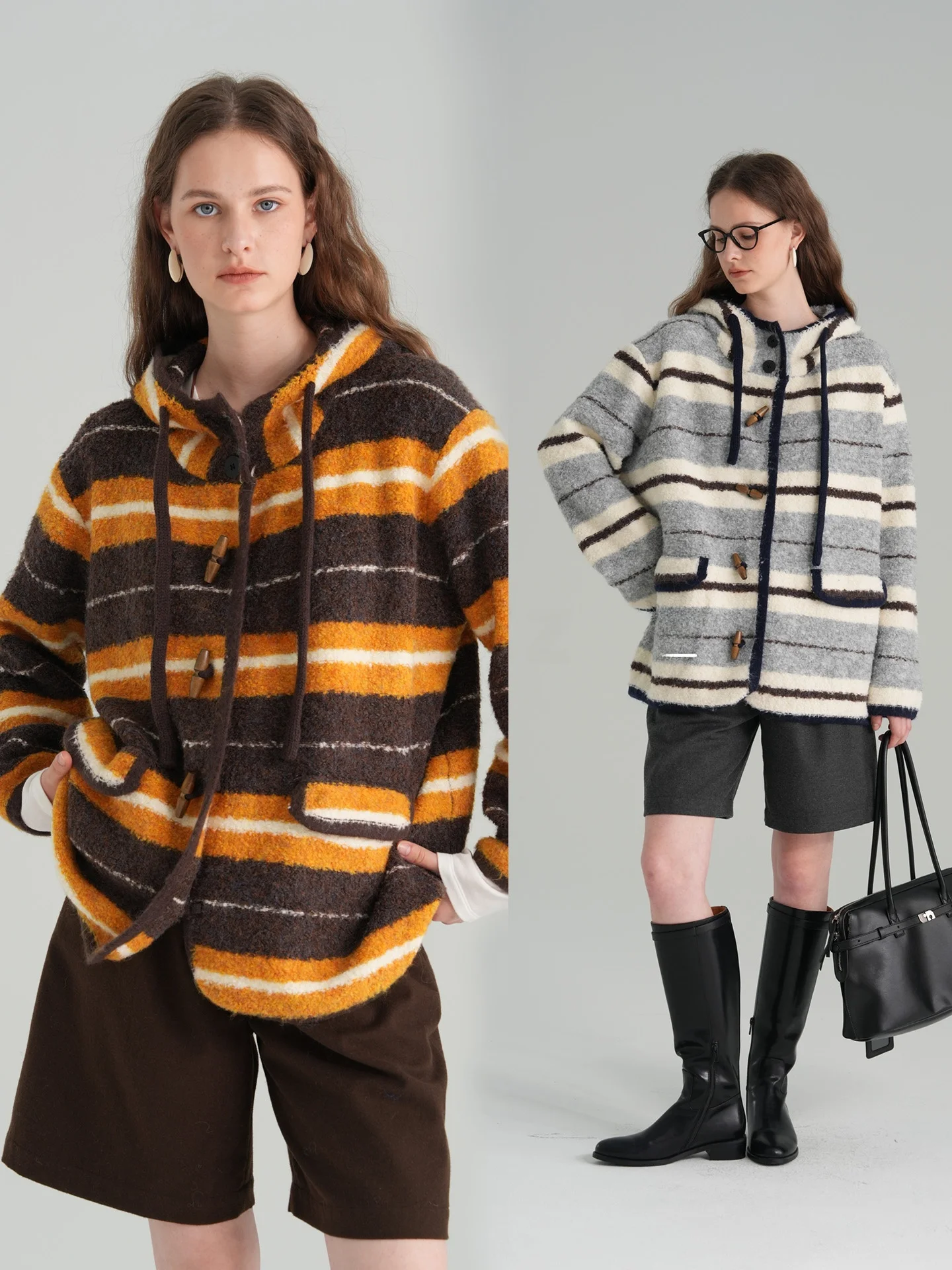 Женский кардиган Haze в полоску с капюшоном на пуговицах, удлиненный, с длинными рукавами, осенний, модный, вязаный, средней длины
Женский кардиган Haze в полоску с капюшоном на пуговицах, удлиненный, с длинными рукавами, осенний, модный, вязаный, средней длины