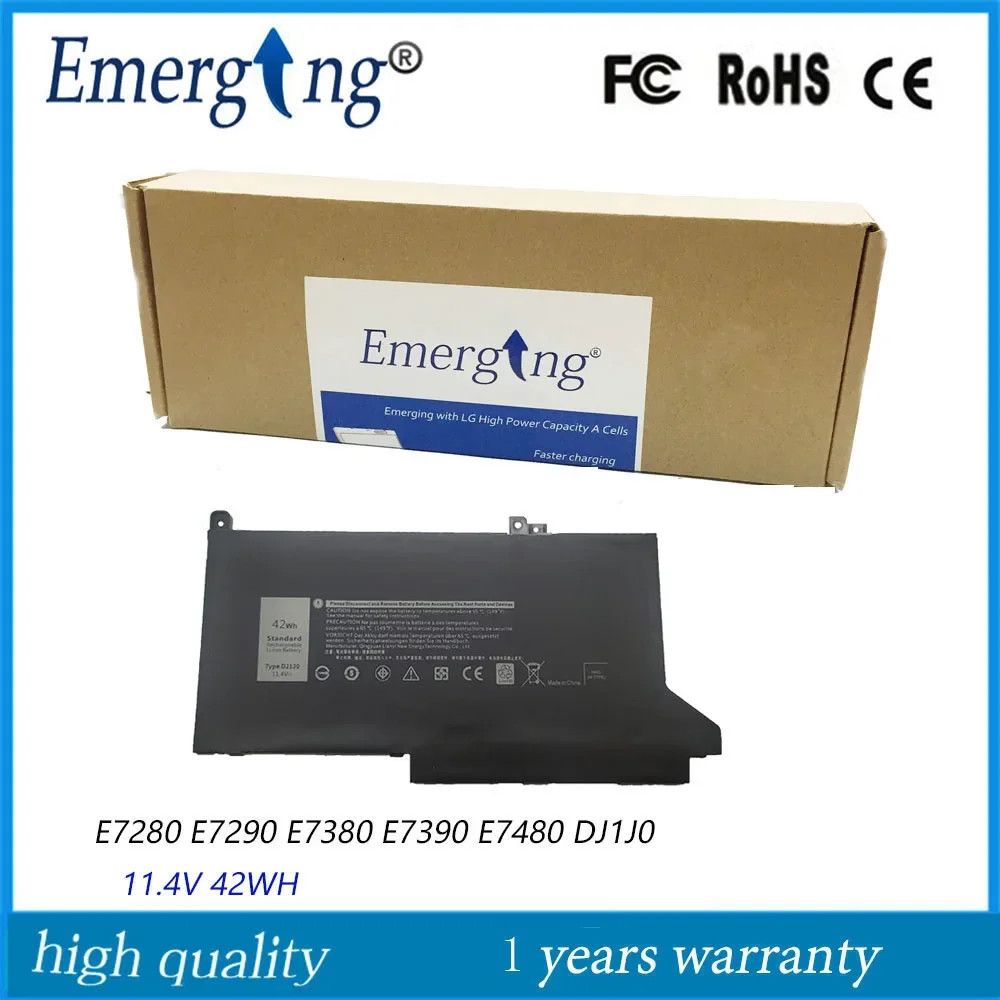 Новый аккумулятор для ноутбука DJ1J0, 11,4 в, 42 Вт/ч, для Dell Latitude 12 7000 7280 7480 PGFX4 ONFOH PG74G
Новый аккумулятор для ноутбука DJ1J0, 11,4 в, 42 Вт/ч, для Dell Latitude 12 7000 7280 7480 PGFX4 ONFOH PG74G