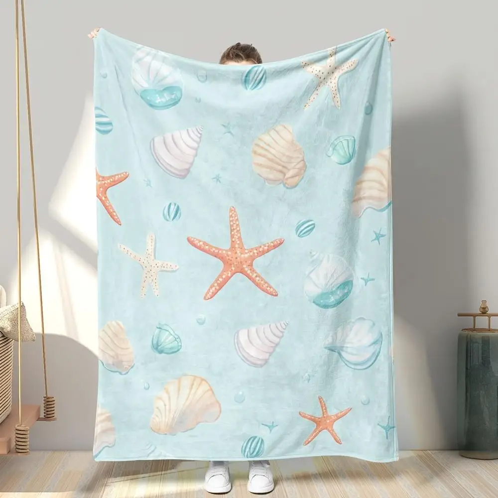 1 шт. одеяло с рисунком морской звезды и ракушек, полиэфирная ткань, можно стирать в машине, подходит для декора спальни и гостиной.
1 шт. одеяло с рисунком морской звезды и ракушек, полиэфирная ткань, можно стирать в машине, подходит для декора спальни и гостиной.