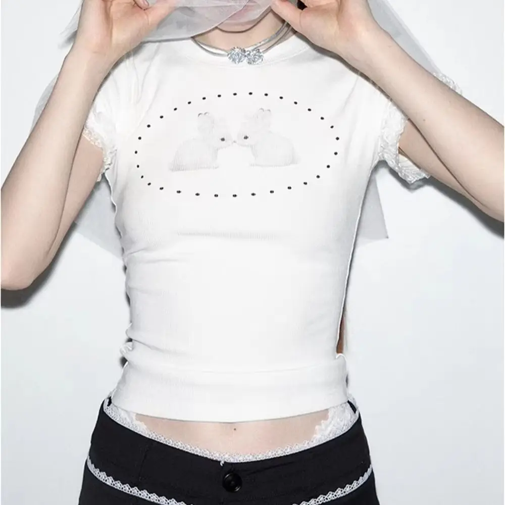 Y2k Vintage Aesthetic Print Crop Top Casual Summer Skinny Tshirts Women Sweet Girl White Short Sleeve Streetwear Harajuku Tees
Y2k Vintage Aesthetic Print Crop Top Casual Summer Skinny Tshirts Women Sweet Girl White Short Sleeve Streetwear Harajuku Tees