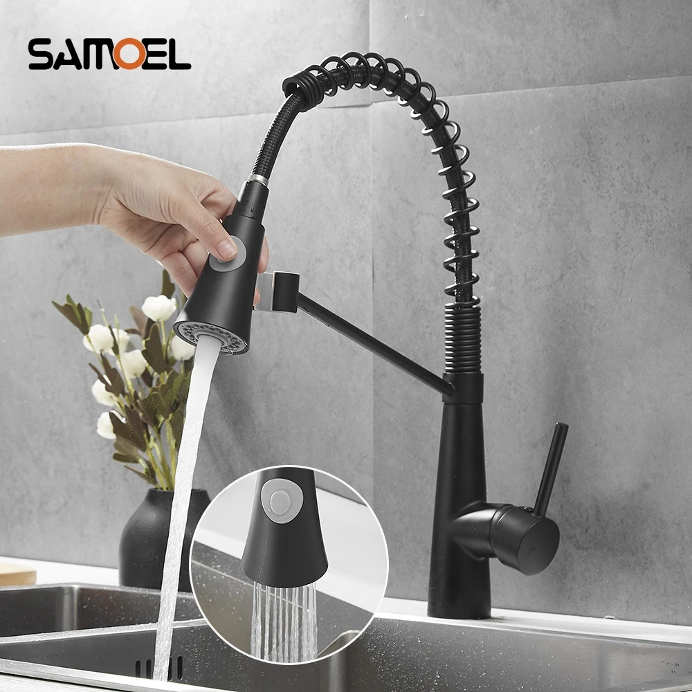 Matte Black Kitchen Faucet Deck Mounted Mixer Tap 360 Degree Rotation Stream Sprayer Nozzle Kitchen Sink Hot Cold Taps B3456
Matte Black Kitchen Faucet Deck Mounted Mixer Tap 360 Degree Rotation Stream Sprayer Nozzle Kitchen Sink Hot Cold Taps B3456