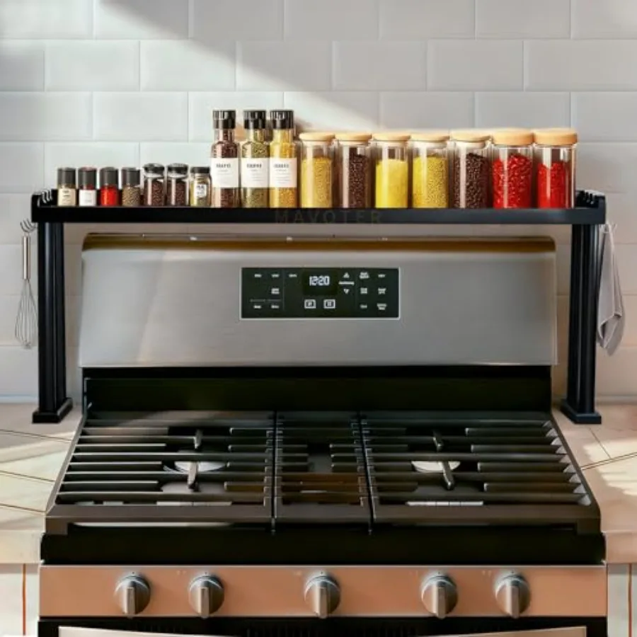 Over the Stove Shelf, Bamboo Stove Top Spice Rack for Kitchen, Wooden Stove Shelf for Back of Stove, Non-slip Countertop Season
Over the Stove Shelf, Bamboo Stove Top Spice Rack for Kitchen, Wooden Stove Shelf for Back of Stove, Non-slip Countertop Season