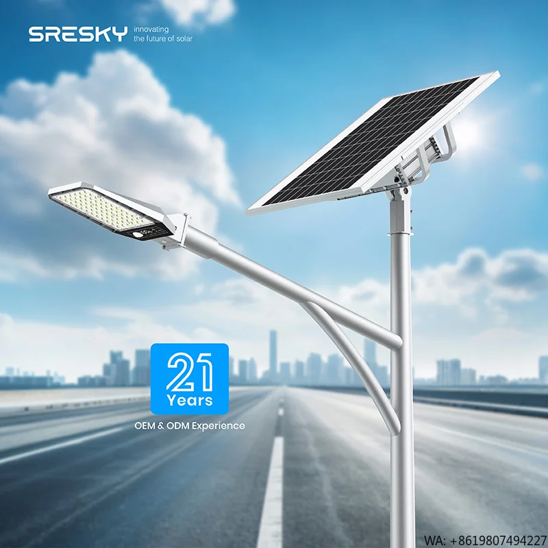 SRESKY Best Led Solar Split Street Light Outdoor Waterproof 80w 100w 120w 150w Lamp Jalan Solar Street Light Commercial
SRESKY Best Led Solar Split Street Light Outdoor Waterproof 80w 100w 120w 150w Lamp Jalan Solar Street Light Commercial