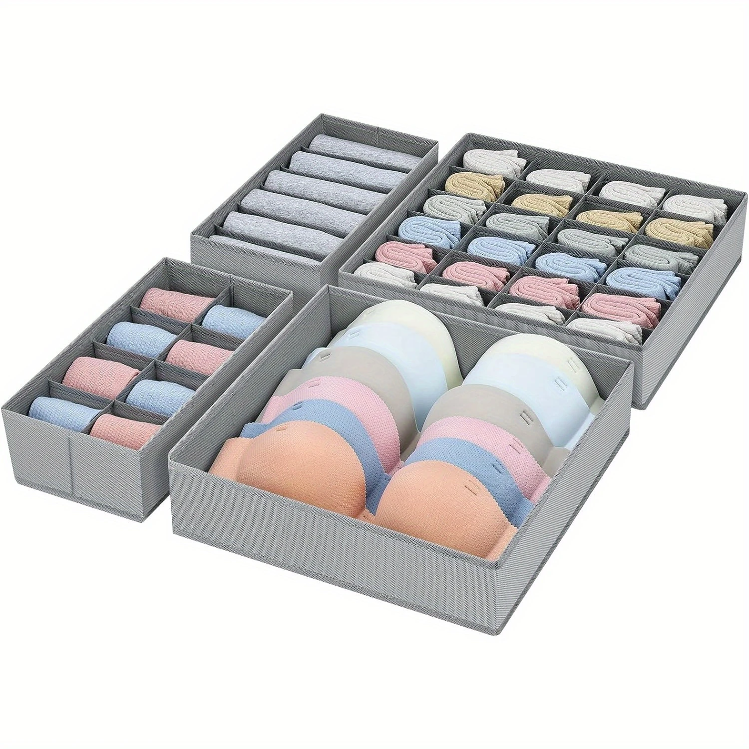 Easortm Drawer Organizer Clothes - Foldable Underwear Organizer and Sock Organizer, Sock Drawer Organizer Divider Fabric Dresser
Easortm Drawer Organizer Clothes - Foldable Underwear Organizer and Sock Organizer, Sock Drawer Organizer Divider Fabric Dresser