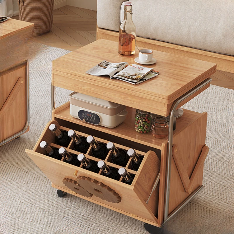 Nordic wooden style tea table, living room, household side table, modern and simple small unit, foldable and mobile tea table
Nordic wooden style tea table, living room, household side table, modern and simple small unit, foldable and mobile tea table