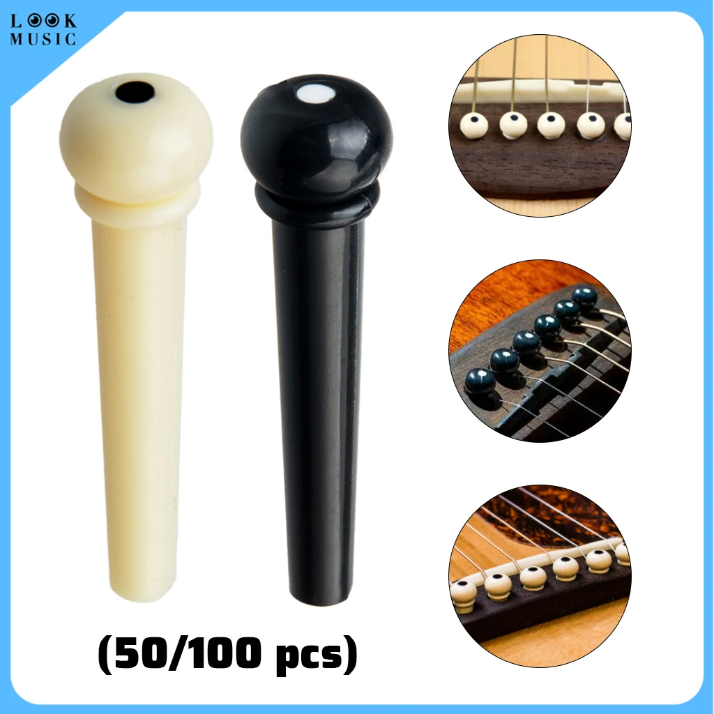 Acoustic Guitar Bridge Pins Plastic String End Peg 6 Strings Guitarra Bridge Replacement Plastic String Nail Pins 50/100PCS
Acoustic Guitar Bridge Pins Plastic String End Peg 6 Strings Guitarra Bridge Replacement Plastic String Nail Pins 50/100PCS