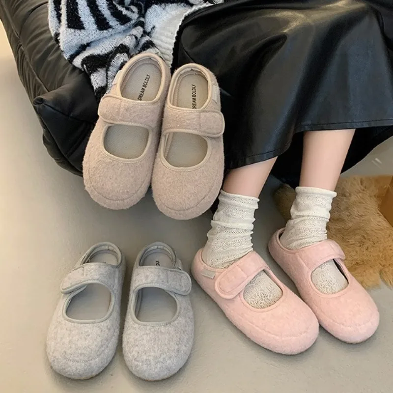 Suede Women Ballet Flats Shoes Fashion Mary Jane Shoes Woman 2025 Trend Winter New Sweet Cute Dress Loafers Casual Ladies Shoes
Suede Women Ballet Flats Shoes Fashion Mary Jane Shoes Woman 2025 Trend Winter New Sweet Cute Dress Loafers Casual Ladies Shoes