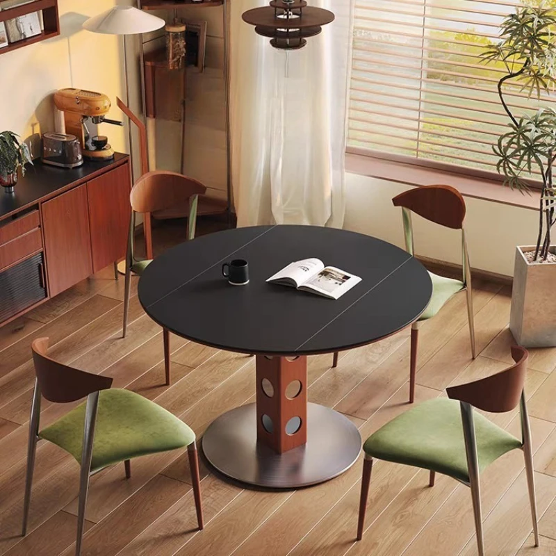 Miaba modern rock slab retractable dining table household small apartment Nordic square and round dual-purposeerg
Miaba modern rock slab retractable dining table household small apartment Nordic square and round dual-purposeerg
