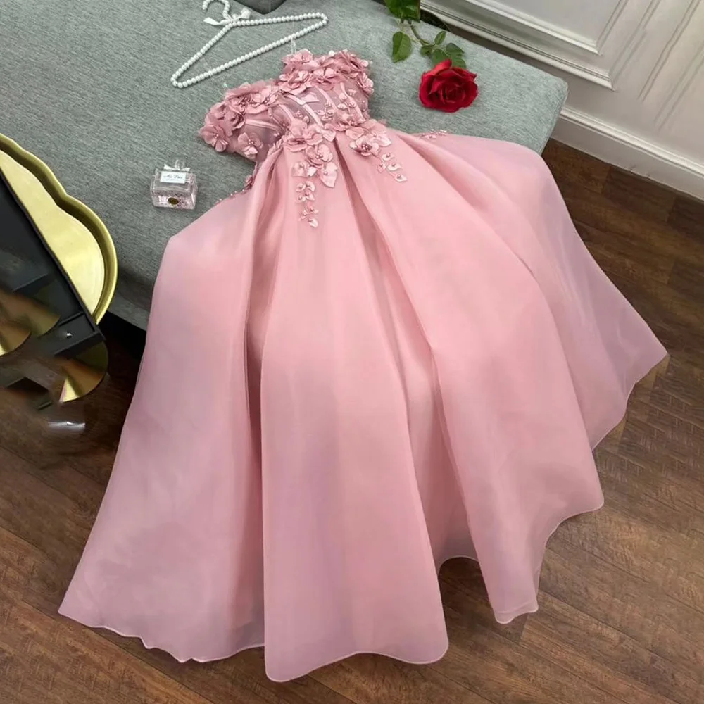 Elegant Spaghetti Straps 3D Floral Applique A-line Formal Prom Dress Backless Ankle-Length Lace up Prom Party Gown Customzied
Elegant Spaghetti Straps 3D Floral Applique A-line Formal Prom Dress Backless Ankle-Length Lace up Prom Party Gown Customzied