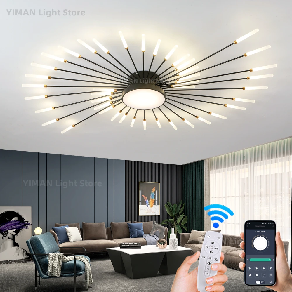 Hot Sale Fireworks Led Chandelier For Living Room Bedroom Home Chandelier Dimmable Led Ceiling Chandelier With Remote Control
Hot Sale Fireworks Led Chandelier For Living Room Bedroom Home Chandelier Dimmable Led Ceiling Chandelier With Remote Control