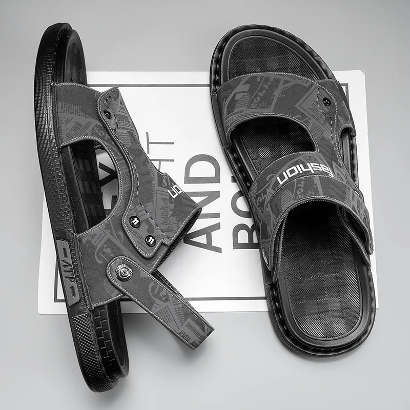 New Gray Men's Sandals Summer Outdoor Lightweight Beach Sandals Men Slippers Soft Comfortable Non-Slip Open Toe Sandals For Men
New Gray Men's Sandals Summer Outdoor Lightweight Beach Sandals Men Slippers Soft Comfortable Non-Slip Open Toe Sandals For Men