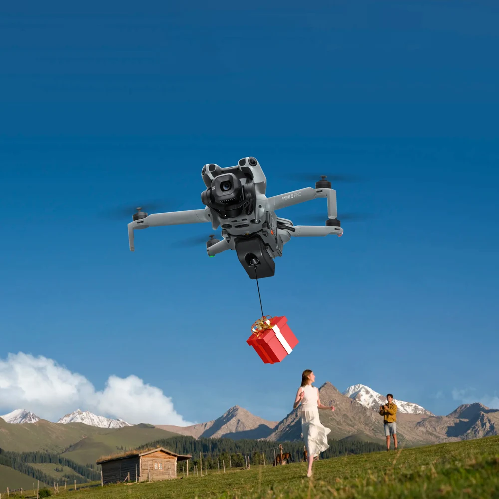 12KM Airdrop System for DJI Mini 5 Pro Drone Accessory RC N3/RC 2 Fishing Bait Wedding Ring Gift Deliver Life Rescue Thrower
12KM Airdrop System for DJI Mini 5 Pro Drone Accessory RC N3/RC 2 Fishing Bait Wedding Ring Gift Deliver Life Rescue Thrower