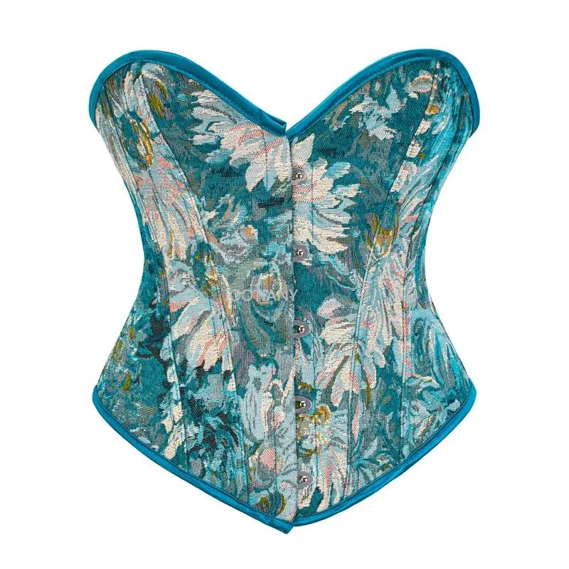 Blue&White Floral Sexy Corset Oil Painting Blue Chrysanthemum Printed Bustier For Women Gothic Clothing Vintage Bone Shapewear
Blue&White Floral Sexy Corset Oil Painting Blue Chrysanthemum Printed Bustier For Women Gothic Clothing Vintage Bone Shapewear