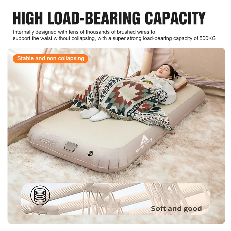 Sturdy Large Weight Capacity Collapse-Proof Inflatable Mattress Ideal for Camping Travel
Sturdy Large Weight Capacity Collapse-Proof Inflatable Mattress Ideal for Camping Travel