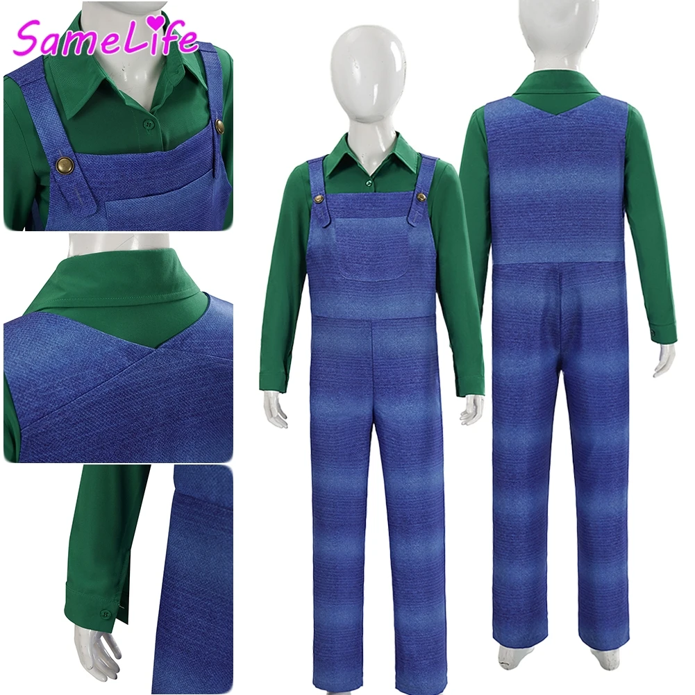 Plumber Luigi Cosplay Fantasy Youth Overalls Anime Game 2026 Movie Costume Disguise Halloween Teen 6 to 14 Years Party Outfits
Plumber Luigi Cosplay Fantasy Youth Overalls Anime Game 2026 Movie Costume Disguise Halloween Teen 6 to 14 Years Party Outfits