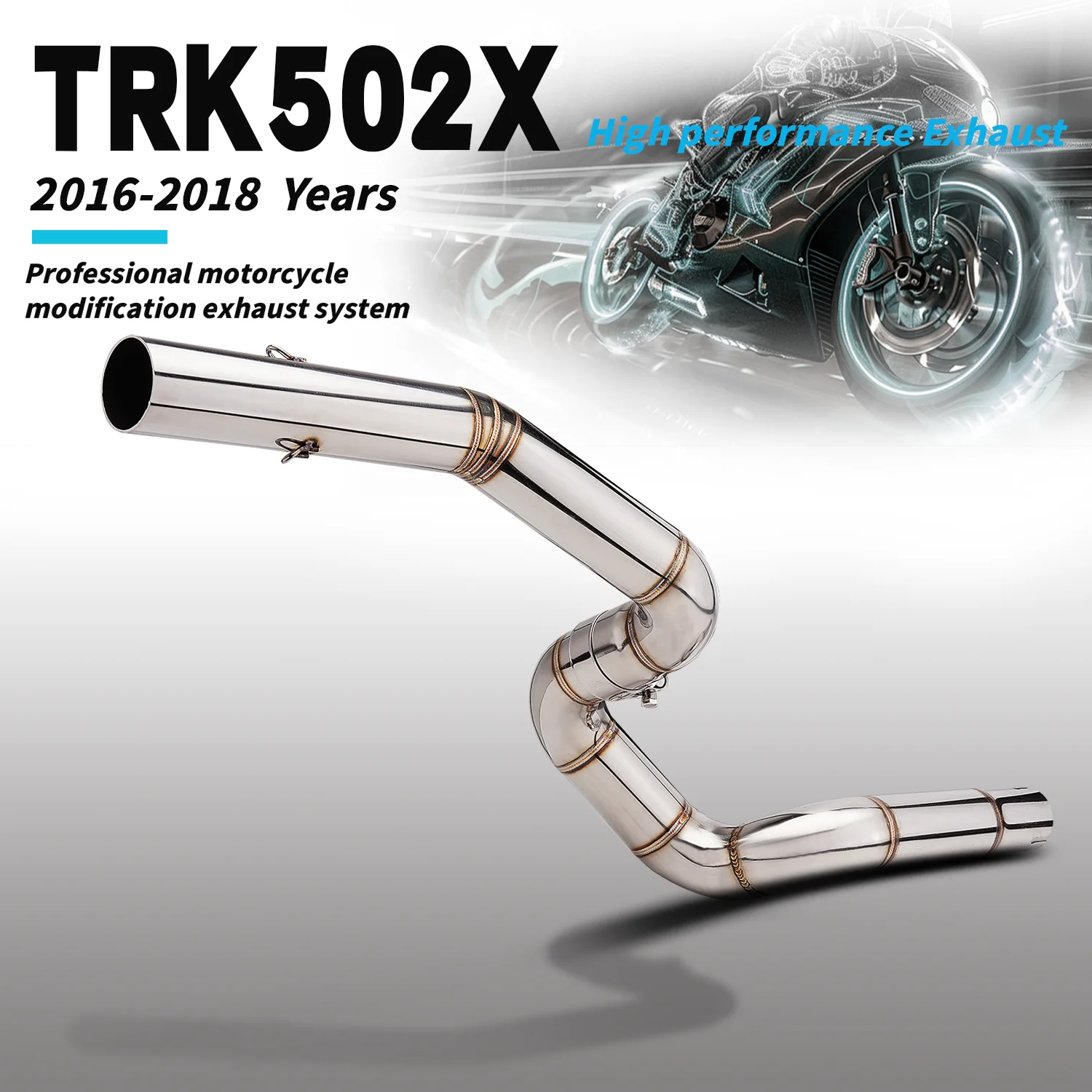 For 502X-TRK beli Motorcycle Stainless Steel Muffler 2016 2017 2018 Pit Bike Middle Link Pipe Exhaust
For 502X-TRK beli Motorcycle Stainless Steel Muffler 2016 2017 2018 Pit Bike Middle Link Pipe Exhaust