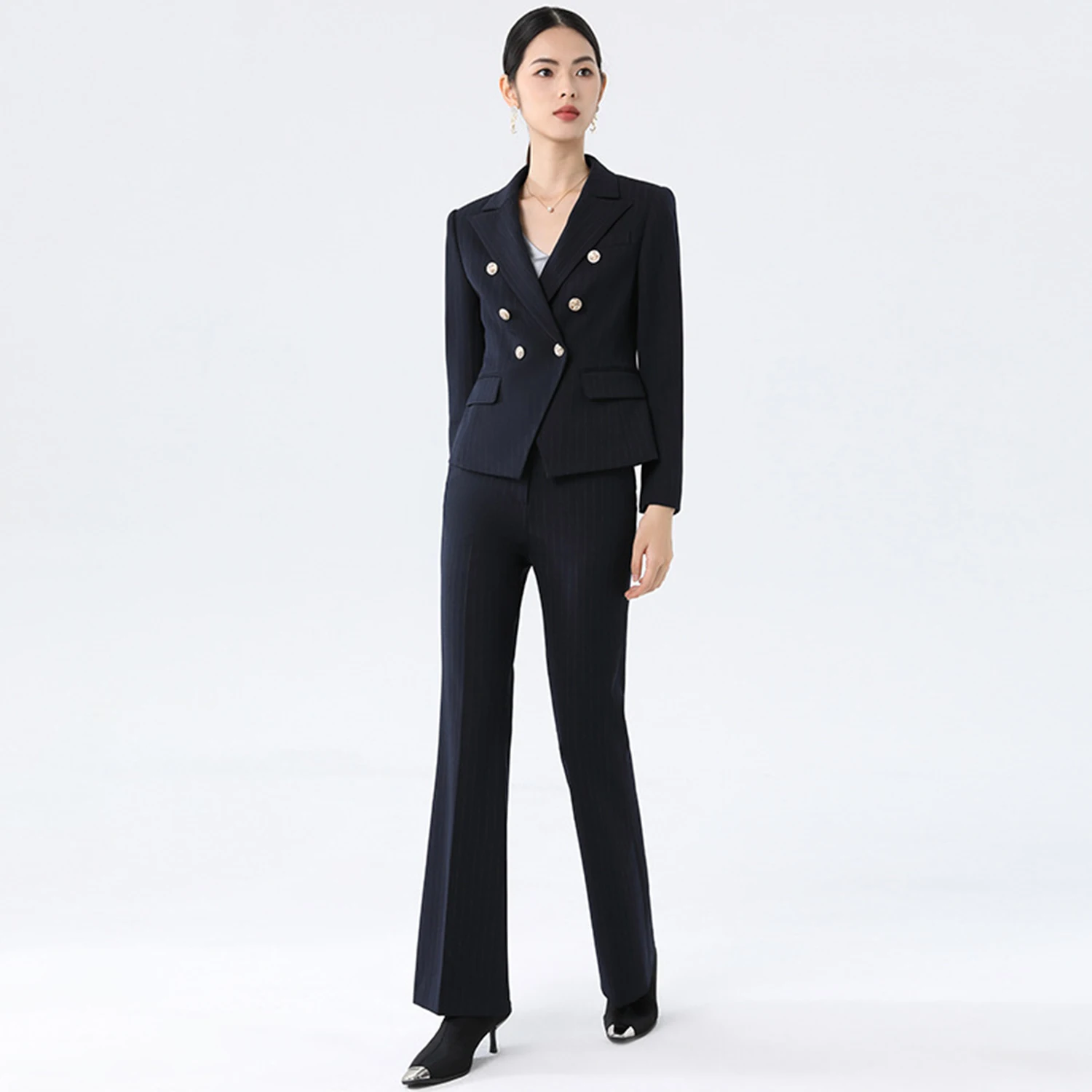 Черный женский костюм Allingentle, комплект из 2 предметов, деловой элегантный брючный костюм, комплект для вечеринки, офиса, рабочей одежды на заказ
Черный женский костюм Allingentle, комплект из 2 предметов, деловой элегантный брючный костюм, комплект для вечеринки, офиса, рабочей одежды на заказ