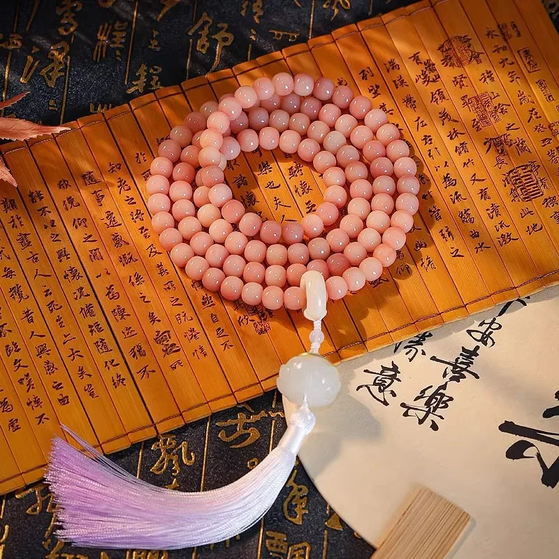 Pink Dai Jia Ren Bodhi Seed String 108pcs Handheld Men and Women Bodhi String Wenzai Buddha Bead Bracelet
Pink Dai Jia Ren Bodhi Seed String 108pcs Handheld Men and Women Bodhi String Wenzai Buddha Bead Bracelet