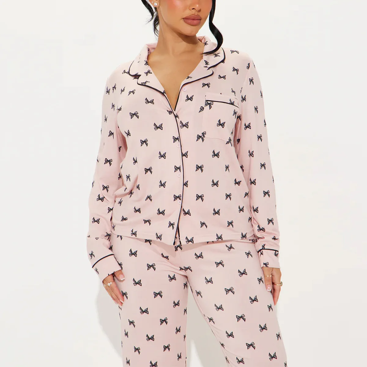 Sleep Women Lounge Pajama Sets Cardigan Single Breasted Straight Pant Ankle Length Casual 2026 Loose Long Sleeve Blouses
Sleep Women Lounge Pajama Sets Cardigan Single Breasted Straight Pant Ankle Length Casual 2026 Loose Long Sleeve Blouses