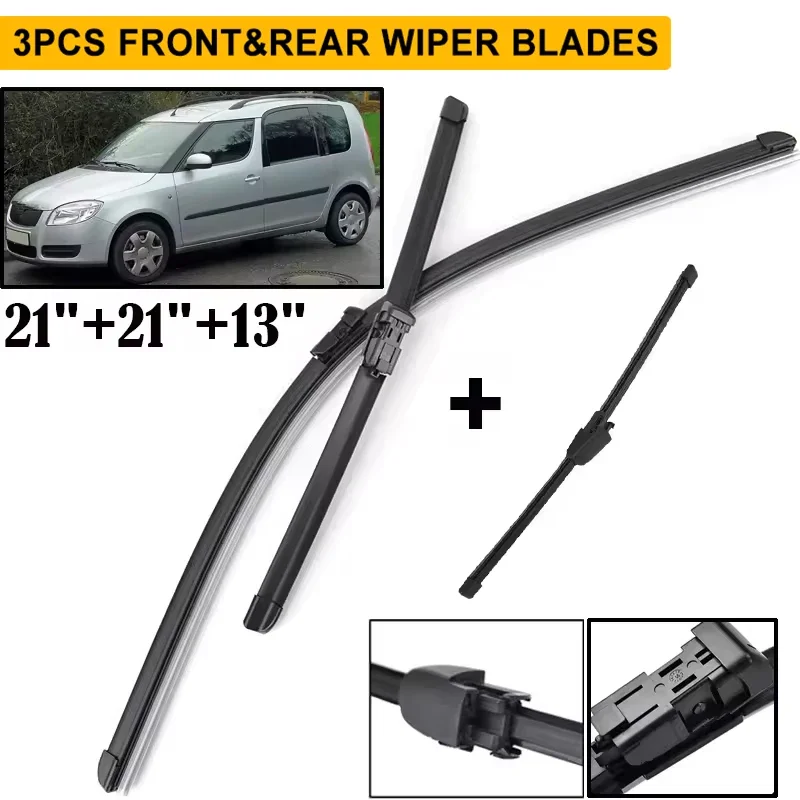 Wiper LHD Front & Rear Wiper Blades Set For Skoda Roomster 2006 - 2013 Windshield Windscreen Window Brushes 21"21"13"
Wiper LHD Front & Rear Wiper Blades Set For Skoda Roomster 2006 - 2013 Windshield Windscreen Window Brushes 21"21"13"