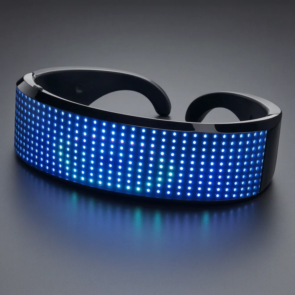 LED Luminous Bluetooth Futuristic Glasses DIY Shining Halloween Party Stage Bar Festival Prop
LED Luminous Bluetooth Futuristic Glasses DIY Shining Halloween Party Stage Bar Festival Prop