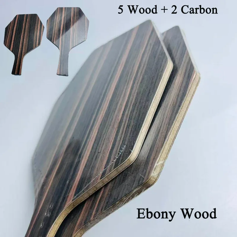 Hexagon DIY Table Tennis Blade 5 Wood + 2 Carbon Ebony Wood Professional Hexagon FL/CS Ping Pong Bat Paddle with FL/CS Handle
Hexagon DIY Table Tennis Blade 5 Wood + 2 Carbon Ebony Wood Professional Hexagon FL/CS Ping Pong Bat Paddle with FL/CS Handle