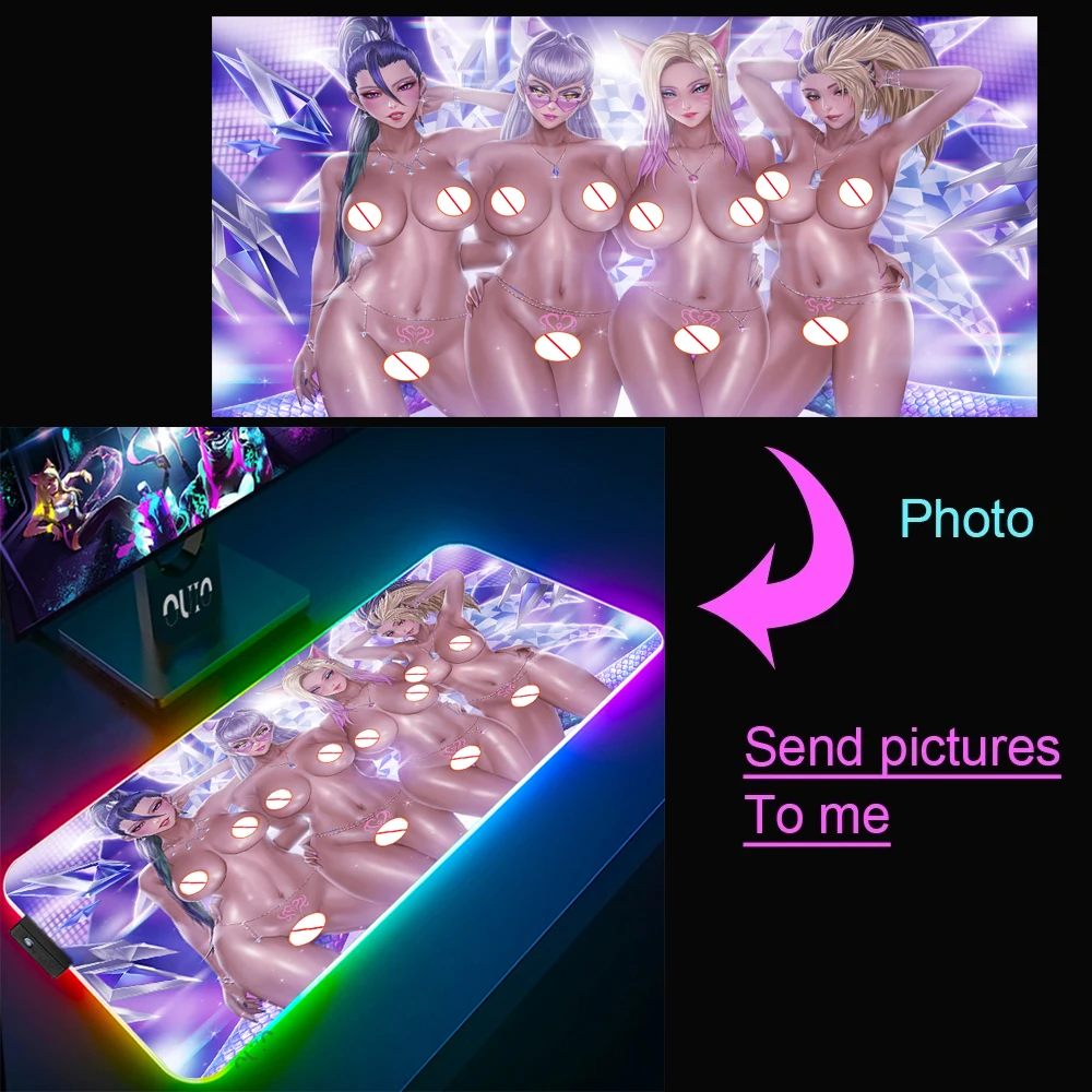 Custom Sexy Mouse Mat DIY Naked Girl LED Light Gaming Mouse Pad RGB Anime Large Keyboard Rubber Computer Desk Mat Game Mouse Pad
Custom Sexy Mouse Mat DIY Naked Girl LED Light Gaming Mouse Pad RGB Anime Large Keyboard Rubber Computer Desk Mat Game Mouse Pad