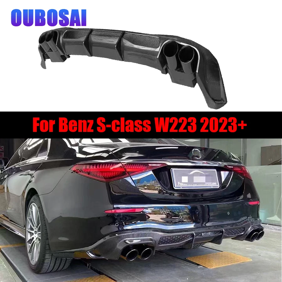 Для Mercedes Benz S Class W223 2023+ задняя губа из углеродного волокна, автомобильный задний бампер, диффузор, сплиттеры, спойлер, задняя губа, автозапчасти
Для Mercedes Benz S Class W223 2023+ задняя губа из углеродного волокна, автомобильный задний бампер, диффузор, сплиттеры, спойлер, задняя губа, автозапчасти